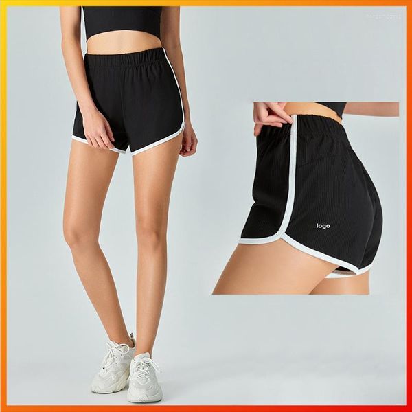 Shorts attivi con logo Summer's Donne Sports Running ESERCIZIO ALTA ELASSI ELASTICI YOGA Pianificazione Outdoor Walking