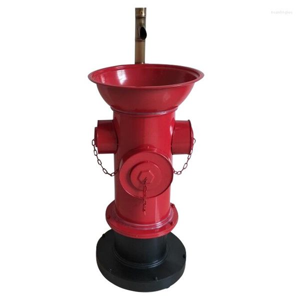 Badezubehör -Set Eisen Retro integrierte Bodensäule Spüle Kleiner Feuerhydrant Industrial Style Waschles Becken Waschbecken Badezimmerzubehör