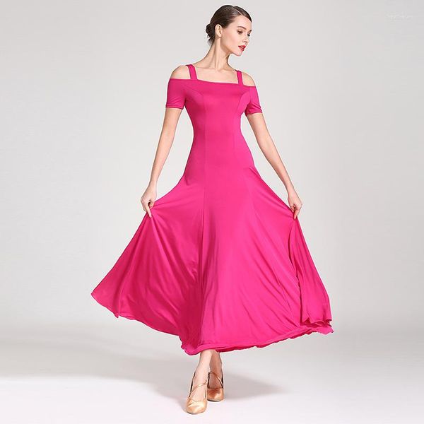 Sahne Giyim Waltz Dans Elbisesi Yetişkin Modern Balo Salonu Standart Partisi Akşam Patinat Kostümü Kadınlar için 2023
