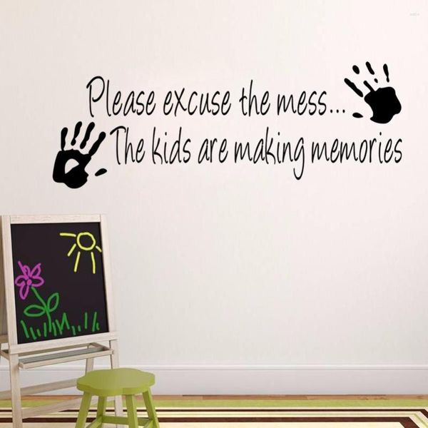 Wandaufkleber Großhandel Making Memories Aufkleber Home Decor kreative Zitatabziehbilder Z002 Kinderzimmer Abnehmbarer Cartoon Art 5.0