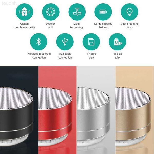 Alto -falantes Subwoofer ao ar livre Mini Rádio portátil Música sem fio Bluetooth Speaker para Smartphone Cell R230621 L230822