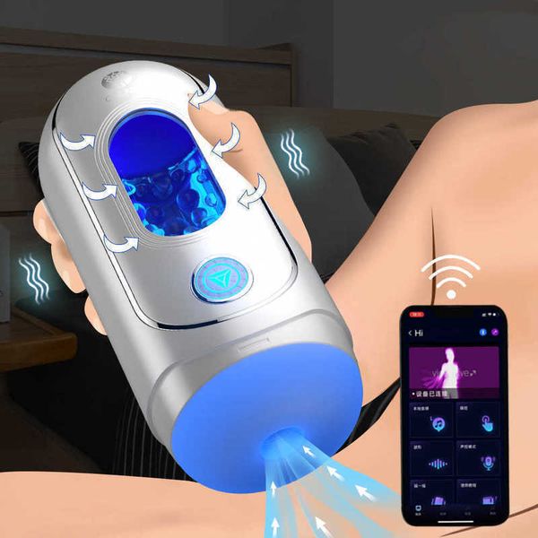 Masseur automatique, tasse de Masturbation pour hommes, vrai vagin, pipe vibrante, application, télécommande, masturbateur masculin pour adultes de 18 ans