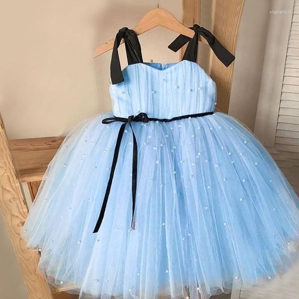 Vestidos de menina Little Princess Party Dress First Birthday Wedding Wedding Summer Formation formation