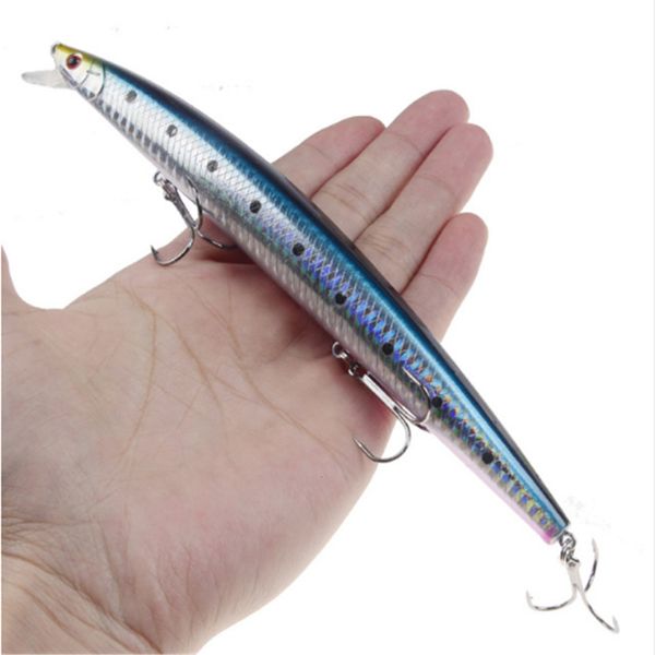 Esche esche 1pcs 18 cm 24g pesca pesca pesca laser esca artificiale duro di plastica grande pesce finto pesce marino wobblers 230821