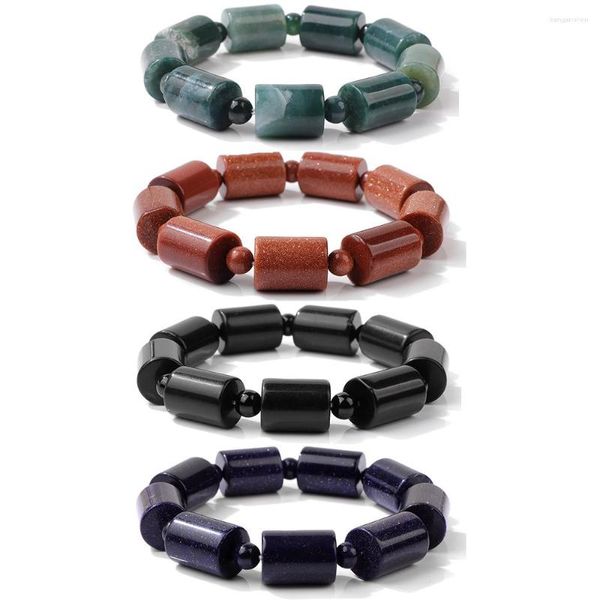 Perle a forma di filo perline regali di gioielli bracciale per donne di qualità naturale corda elastica di corda elastica di amici braccialetti