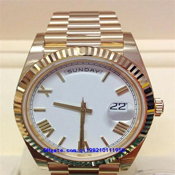 10 stile 01 orologi da uomo 228238228239228235 automatico meccanico 40mm giallo oro giallo 18k presidente in oro bianco romano movimento del quadrante 281275u