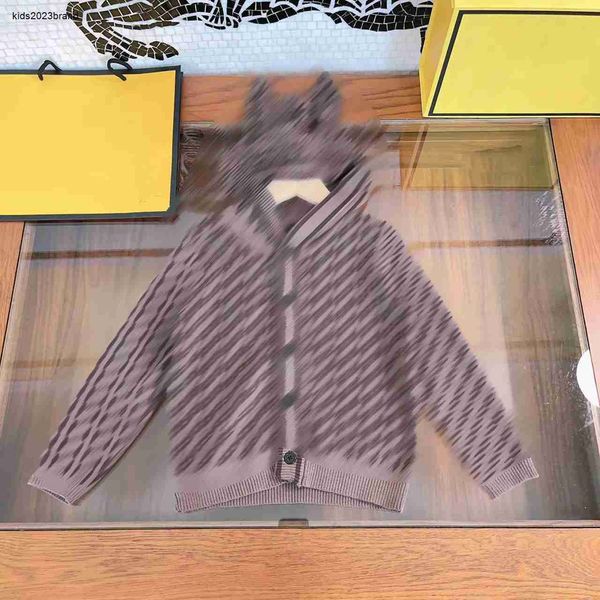 Designer Kids Cardigan Cardigan Fashion Letter Jacquard Baby Knit