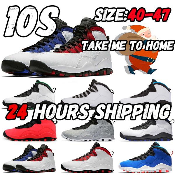 2024 Herren-Basketballschuhe 10 10s Jumpman Wings Chicago Cool Grey I'm Back Cement Westbrook 9s 9 Herren-Sport-Turnschuhe