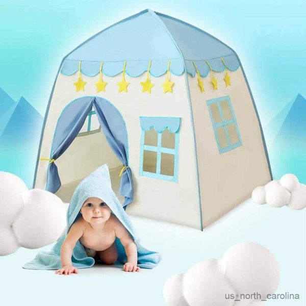 Tendas de brinquedo Crianças Playhouse Tenda Soft Oxford Tecido Big Play House Mess Window Store Carry Bag Indoor Outdoor Toy Gift para crianças Boy Girl R230830