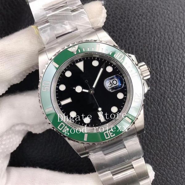 41 -мм часы Черно -зеленый синий мужской автомат CAL 3235 Watch Men Ceramic Bezel Eta Полная 904L Сталь против даты даты погружения Sapphire Crys2590