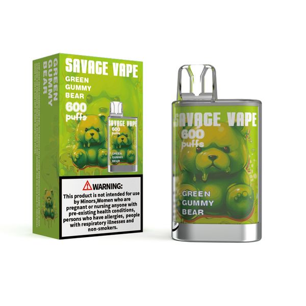 Savage Vape Puff 600 одноразовые электронные сигареты коробка для ручек Puff 800 бутылка колы аккумулятор 500 мАч 2 мл предварительно заполненные тележки 20 мг nic vapers pod bar