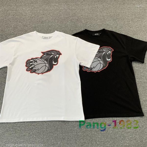 Magliette da uomo 2023s t-shirt da stampa leopardo da donna da donna magliette di alta qualità magliette sportive versatili top a manica corta sovradimensionata