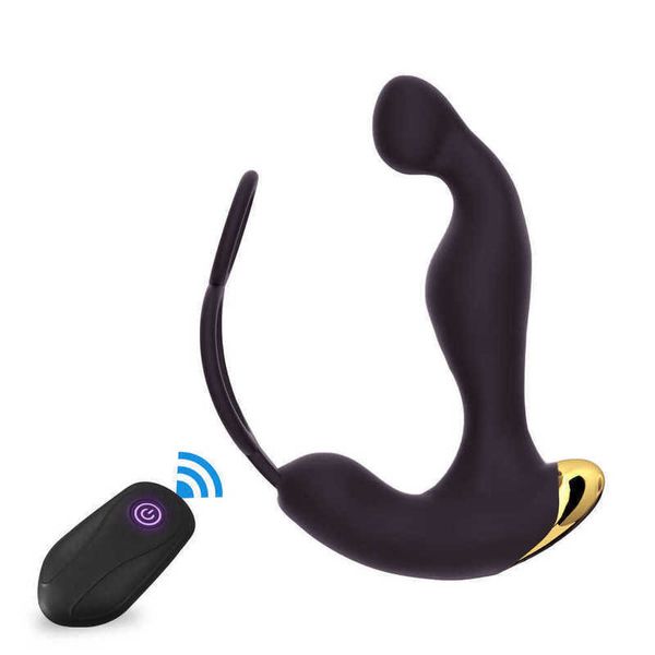 Rasto vibrante Riduci telecomando anale plug USB Ricarica di ricarica Massager da prostata cortile per adulti