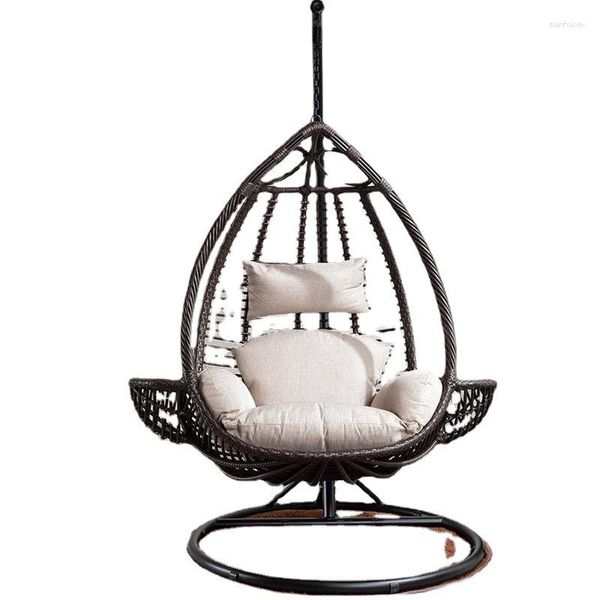 Camp Furniture Outdoor Rocking Campingstuhl Ei Schaukel Hängende Balkon Innenbaby Cradle Rattan Freizeit Hängematte