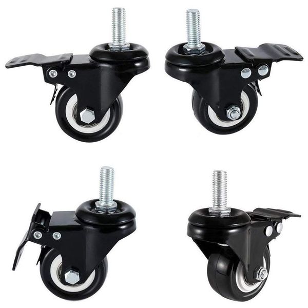 4 x Casters 50mm Dreh seinen Rizinusrädern Trolley Möbel Caster Heavy Duty2603