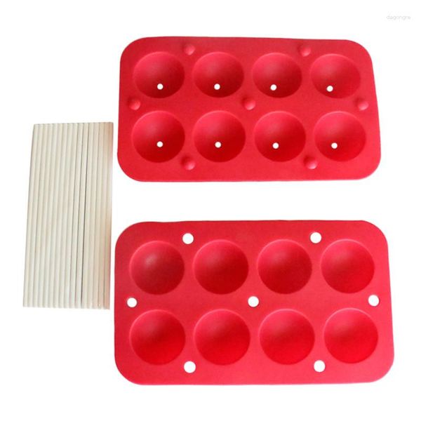 Stampi da forno silicone lecca -lecca regalo per festa torta cioccolato cioccolato ghiaccio vassoio stampo con bastone