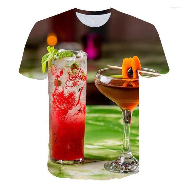 Herren T-Shirts Bier Blase 3D bedruckt Sommer unnachahmliche O-Neck Kurzärmel Casos Cool Tee Shirt Kinder Tops Frauen Kleidung