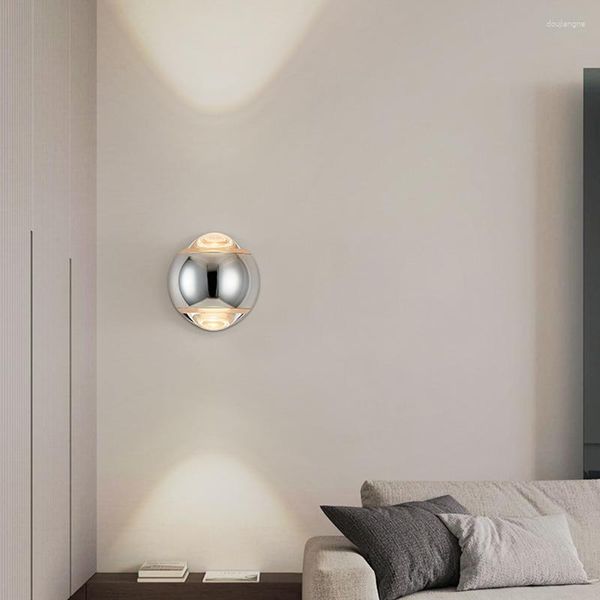 Lâmpada de parede moderno quarto simples luminárias led de luxo para corredor da escada de escada de viva sala de estudos backmancture backmances de sofá de loft