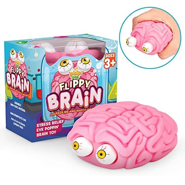 Anti stress cervello flippy squishy occhio che scoppia schifo giocattolo fresco roba per bambini adhd autismo ansia sollievo giocattolo di decompressione