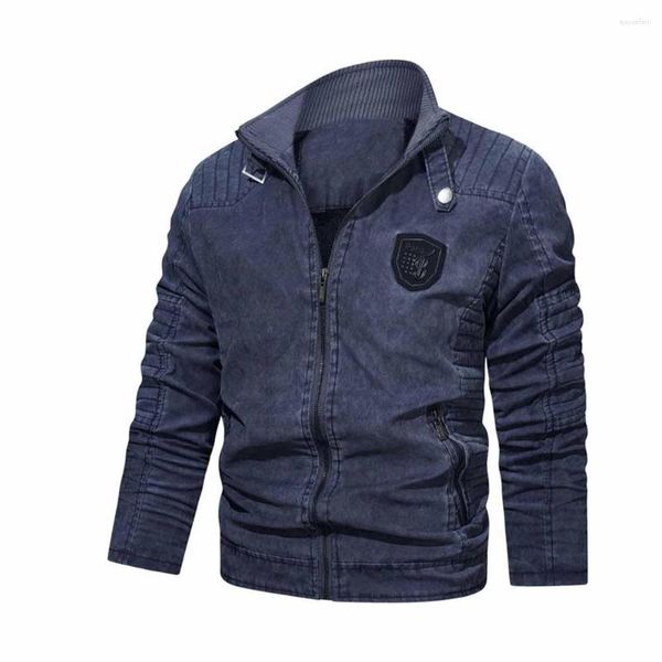 Herrenjacken Herbst Clip Leichte Freizeitjacke Feste Farbe Stcollar