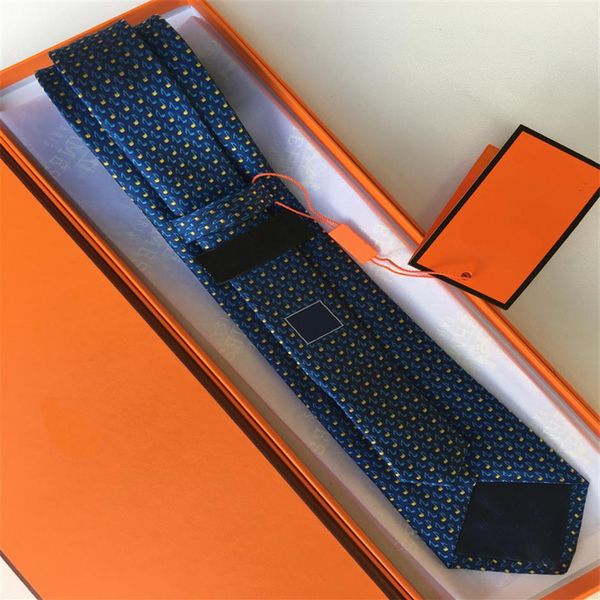 Lettera maschile di alta qualità di alta qualità cravatta seta cravatta nera blu aldult jacquard party wedding business woven top fashion215h