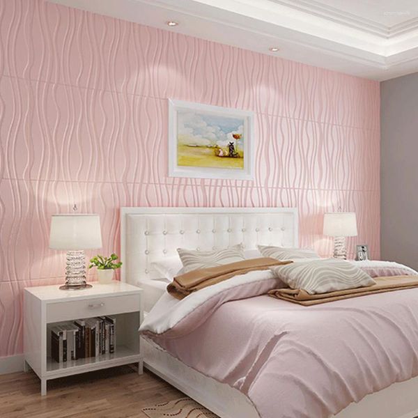 Hintergrundbilder 2023 10/ 5pcs 3D Dreidimensionale selbstklebende weiche Wandaufkleber Kinderzimmerschaum Home Dekoration Wallpaper