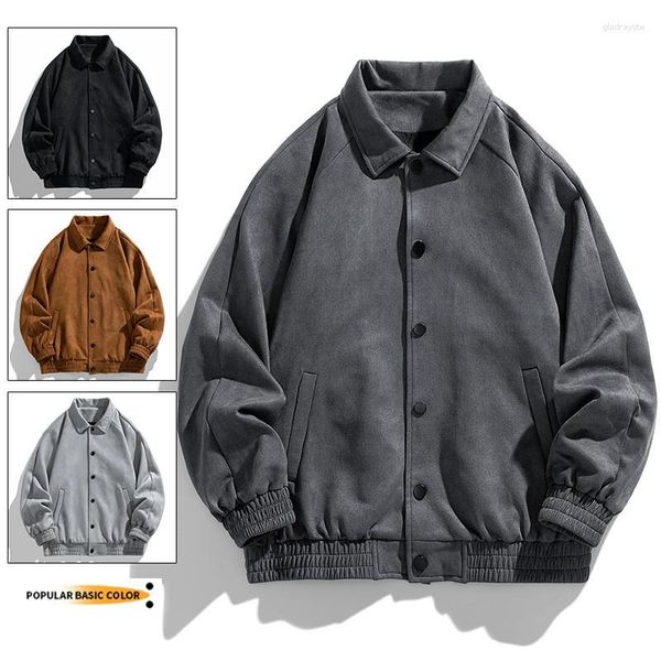 Giacche da uomo autunno oversize bomber giacca da uomo vintage larghi sfio