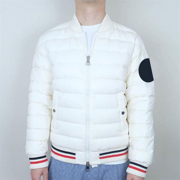 Arm Big Flocking Badge Mens Down Jacke Winter Stand Collar Down Jackets Modedesigner warmes Mantel Größe 1-4274t