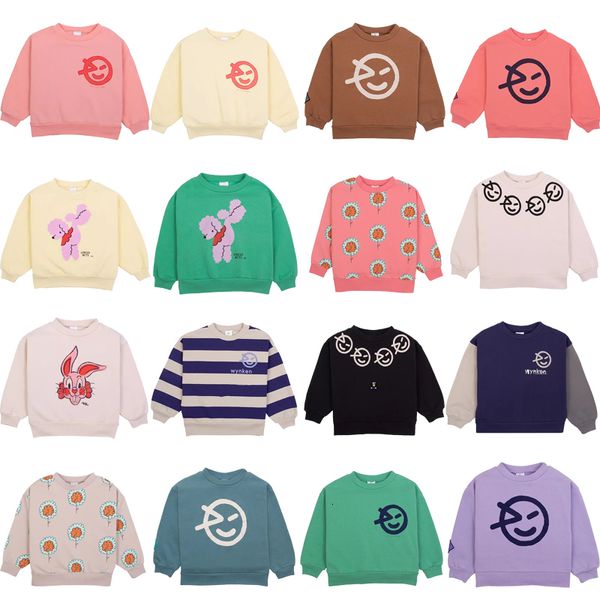 Giacche con cappuccio per bambini maglioni autunnali wyn marchi ragazzi ragazze simpatiche felpe stampate felpe per neonati per bambini in cotone top vestiti inverno inverno 230821