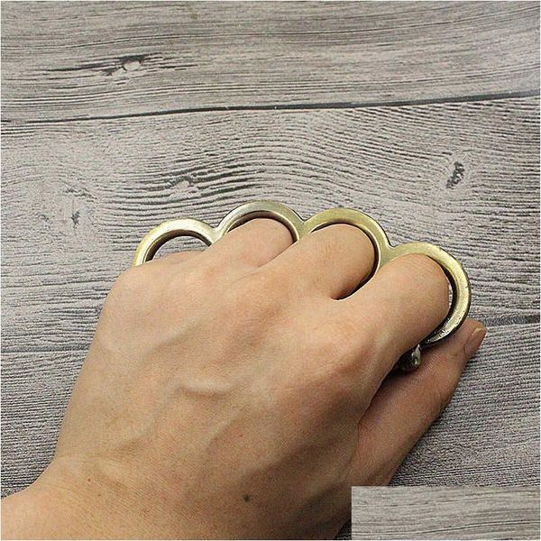 Brass Knuckles Wood Leaf Fire Tiger legal Tiger Cl Four Ring Defense Copper EDC Outdoor DIY 5SM4 Drop Drop Sports Outdoors Fitnes Dhpvu