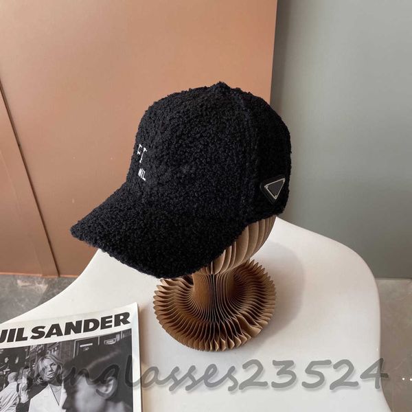 PA-2 Velvet Velvet Baseball Cap, Cap designer, Cappello caldo di peluche autunno e inverno, unisex, cappello da uomo, cappellino da baseball femminile, semplice e versatile