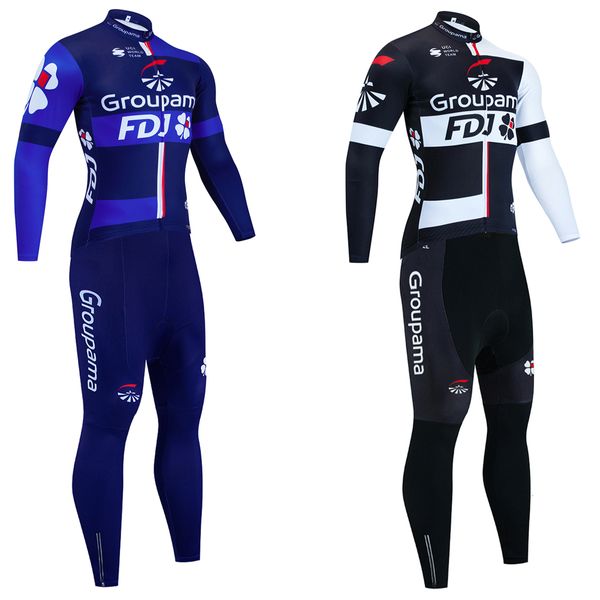 Set di maglia ciclistica 2024 pettorali per giacca fd si adattano alla squadra degli Emirati Arabi Uniti Ropa Ciclismo uomini donne MTB Termal Fleece Bike Clothing 230821