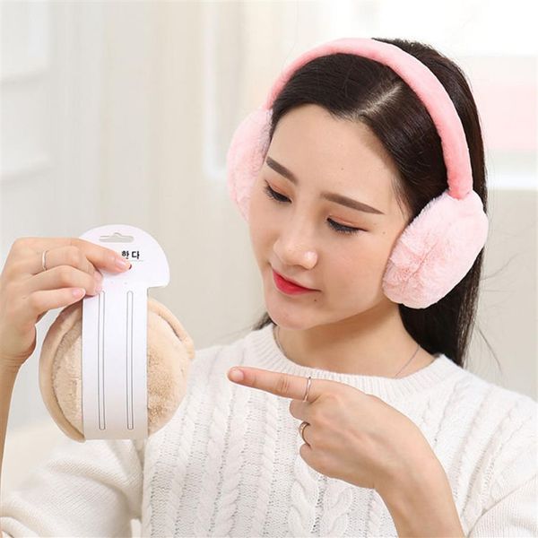 Женщины Winter Fashion Women Faux Murs Sup Suple Earmuffs Регулируемые складные теплые милые ушные чехлы для Girls327E