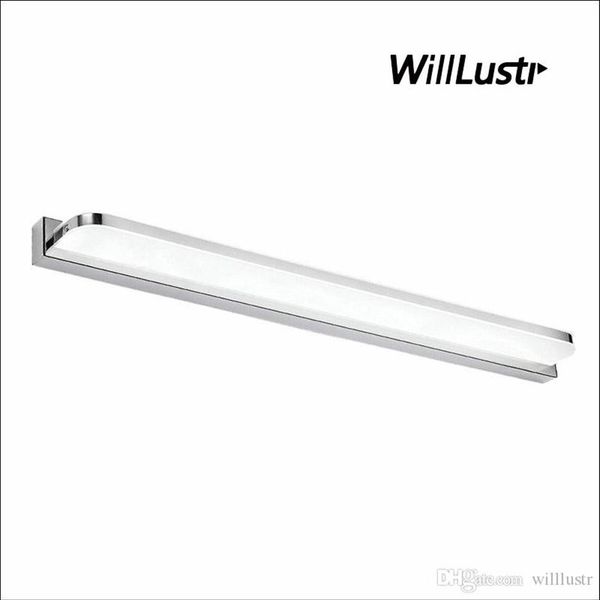 Edelstahl -Wandlampe LED LED MILROR LICHT EL Restaurant Badezimmer Garderobe Ankleidezimmer Minimalistische Acryl -Waschtischbeleuchtung217x