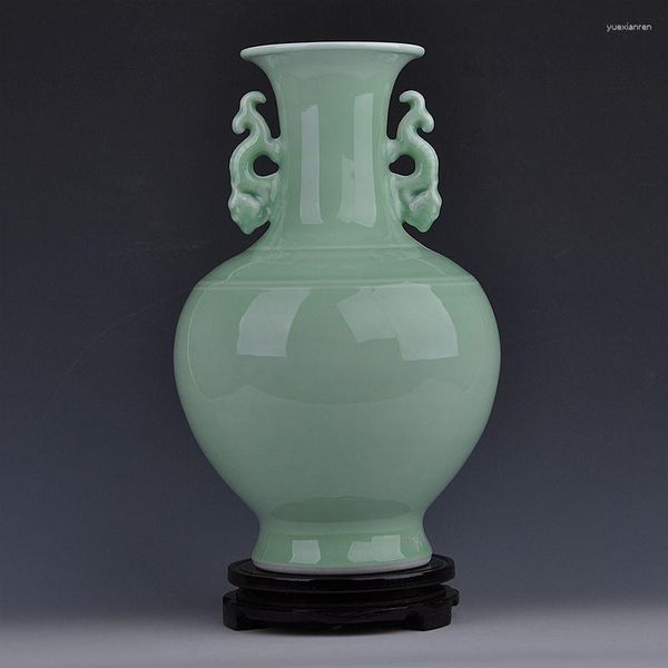 Vasos Jingdezhen rei Nobel Vaso de cerâmica Handmade antique retro yingqing ornamentos de alto grau mobiliário