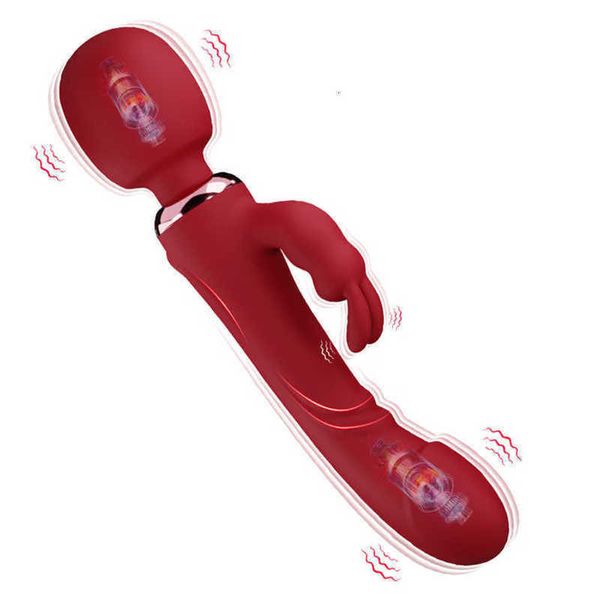 Coniglio vibratore avvolta di dildo femminile stimolatore clitoride vagina g spot mashurbator femminile plug femminile anale