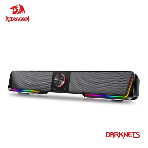 Портативные динамики Redragon GS570 Darknets поддерживают Bluetooth Wireless Aux 35 Curround RGB Динамики.