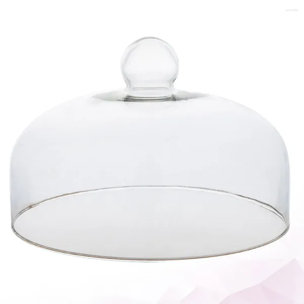 Geschirrssätze Gla Cake Dome Deckung Clear-Proof Runde Teller Deckelanzeigeplatte Abdeckung- 21 cm