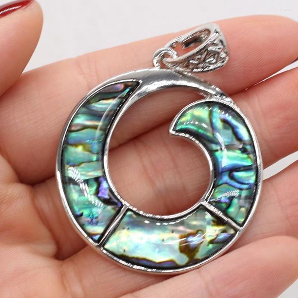 Colares pendentes Colar de casca espiral de moda Charms de abalone paua de abalone para jóias DIY Fazendo um presente de aniversário acessório