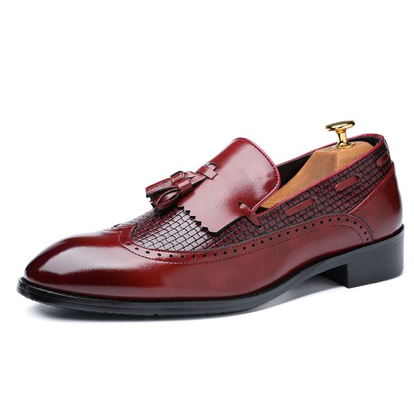 Kleiderschuhe Männerschuhe Fahison klassische Style Business Schuhe für Männer Leder Slip-on Design Herren Hochzeitsschuhe große Größe 37-48 Qualität 230821