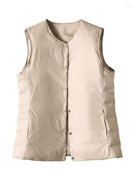 Giubbotti da donna 2023 Arrivate Mafabric Ultra Light Down giubbotto da donna Womencoat Sleeveless Winter Liner invernale portatile