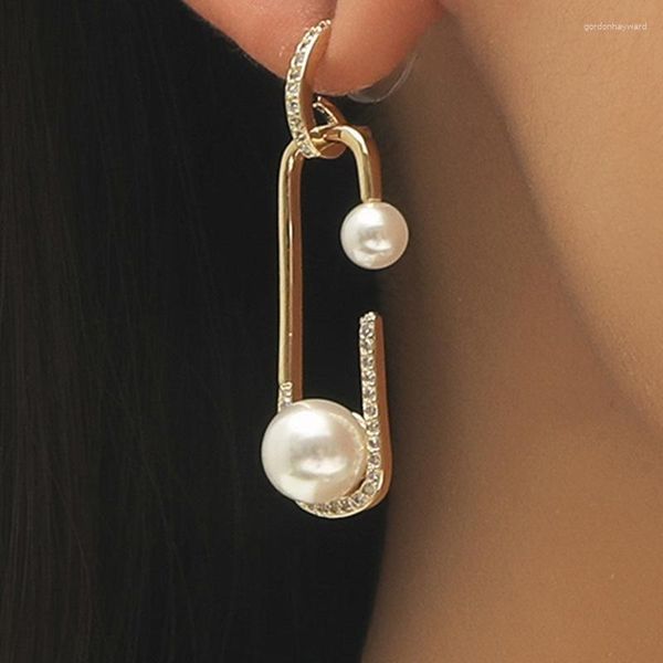 Brincos Dangle 2023 Design Pearl Irregular Brincho