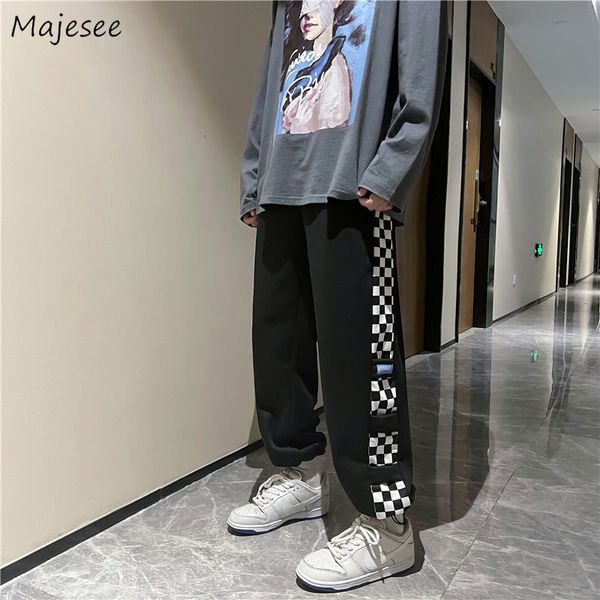 Erkekler Pantolon Erkekler Sweatpants Sıradan INS All-Match Dips Harajuku Patchwork Tasarım Moda Kore tarzı Öğrenci Bahar Ayak Bileği Uzunluk Retro 230822