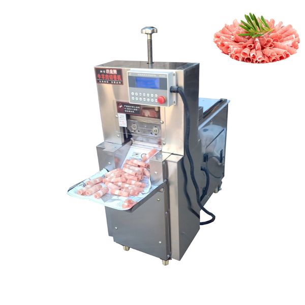 Slicer elettrica Slicer in acciaio inossidabile pialla per carne gelida macchina per rotola di montone MACCHINA AUGNO MACCHINA DI AGGIO