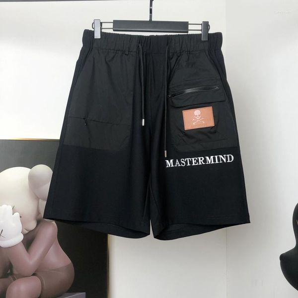 Shorts maschile mastermind casual 2023 estate giapponese mmj sciolto marca di moda con cerniera tascabile pantaloni capris