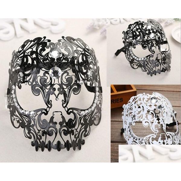 Partymasken Venedig Eisen Diamond Maske - Metall Masquerade Cosplay für Prom Partys Geschenke Drop Lieferung Hausgarten Festliche Lieferungen Dhpjz