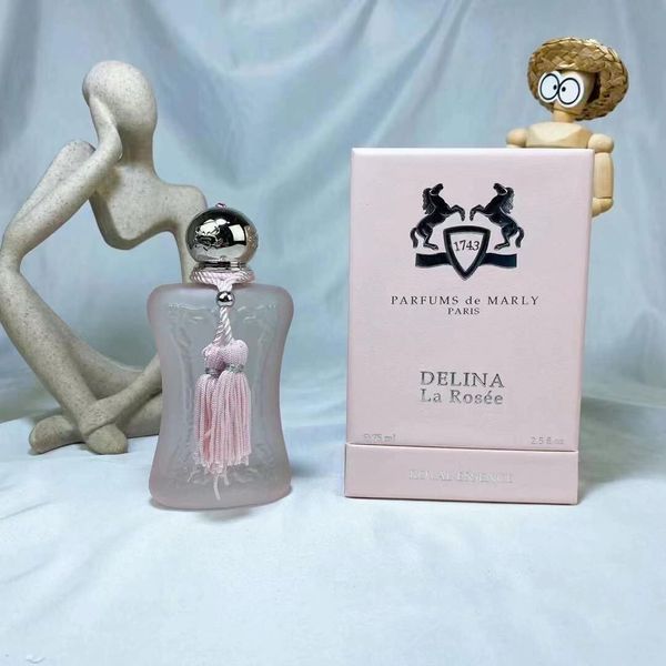 Parfums marly 75ml delina rose rosa spray de fragrância sexy althair perfume masculino encantador essência real e rápida entrega rápida
