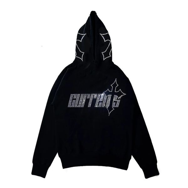 Erkekler Hoodies Sweatshirts y2k Sweatshirt Örümcek Web Grunge Gotik Sokak Giyim Kadın Erkek Gündelik Hip Hop Büyük Boy Kıyafetler 230821