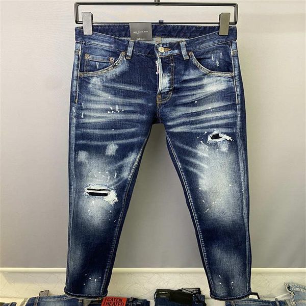 2022 Новые прибытия D2 Mens Luxury Designer Denim Jeans Holes Брюки Dsquare джинсы Coolguy Biker Pants Must