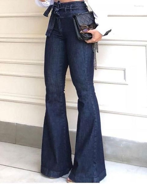 Frauen Jeans 2023 Y2K High Taille Wide Leg Brand Fashion Casual Women Denim Denim Skinny Frau Vintage Flare Pant